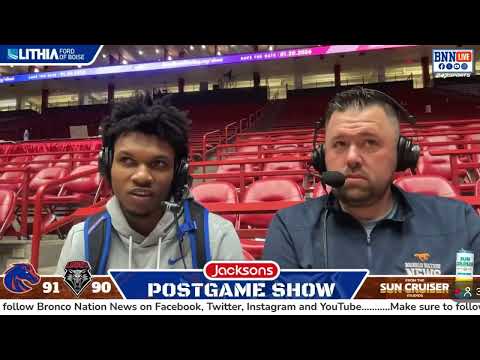 Boise State's Dylan Andrews joins BNN after scoring 33 points in 91-90 road upset win at The Pit