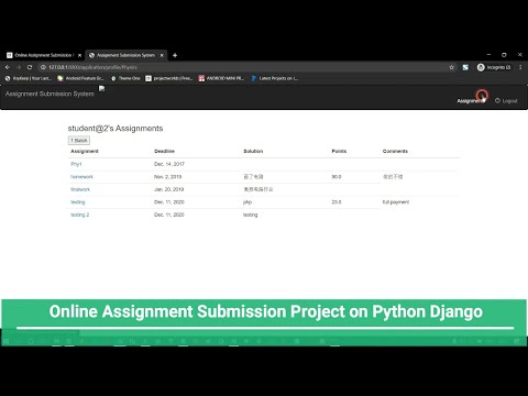 online assignment submission project django github