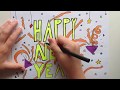 How To Draw Happy New Year Words ️ ️ ️ Fun And Easy Drawings For Kids ️ ️ ️