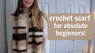How to Crochet a Scarf for Absolute Beginners