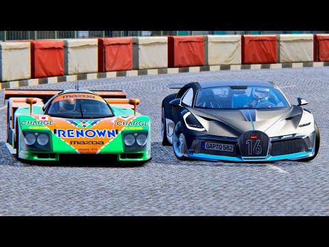 Bugatti Divo vs Mazda 787B - Highlands