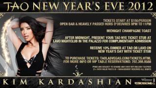 Kim Kardashian TAO Las Vegas NYE 2012
