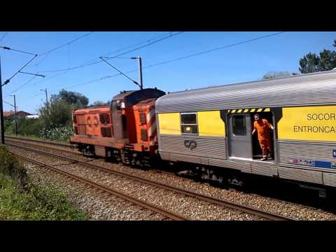English Electric n•1437 com comboio socorro na Ademia