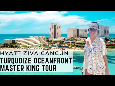Hyatt Ziva Turquoize Oceanfront Master King Room Tour