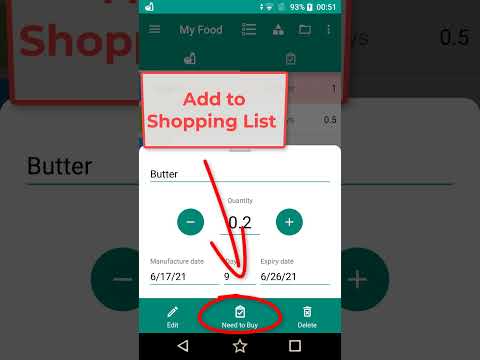 Food List Tracking & Shopping Video