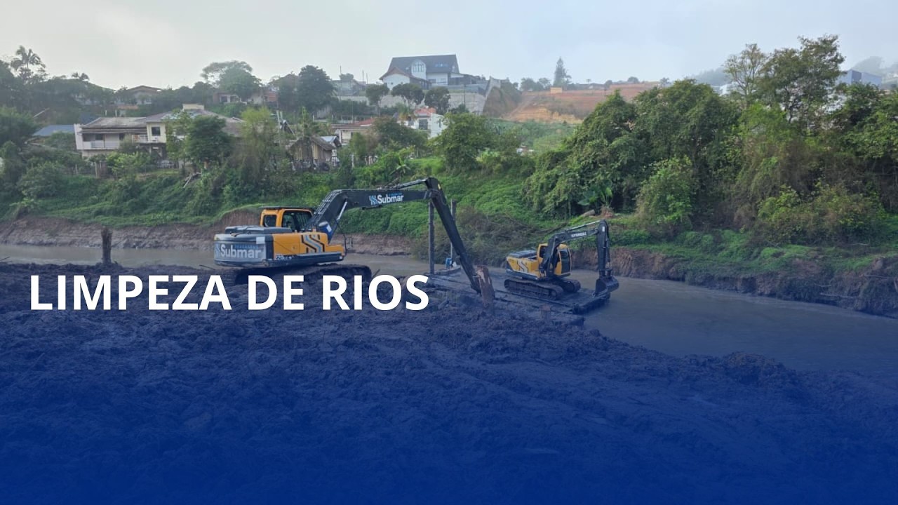 Rios de Taió e Rio do Oeste passam por obras de desassoreamento
