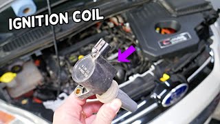 IGNITION COIL REPLACEMENT REMOVAL LOCATION FORD C-MAX FORD FUSION  LINCOLN MKZ HYBRID ENERGI