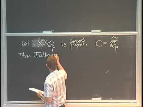 An overview of the theory of p-adic Galois representations 2-2 (Jared Weinstein)