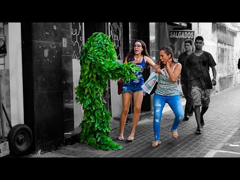 PEGADINHA - HOMEM MOITA - Bushman Prank