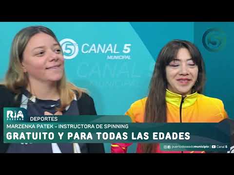 Gisela Martínez - Directora Interdisciplinar Comunitaria y  Marzenka Patek - Instructora Spinning