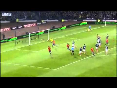 Scotland vs Spain 2-3, UEFA Euro 2012 Qualifiers