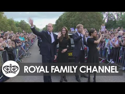 William, Kate, Harry and Meghan Reunite for Windsor Walkabout