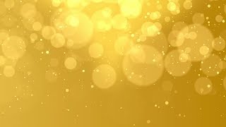 4k Abstract Falling Light Glow Particles With Moving Golden Background HD
