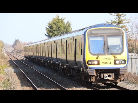 Iarnrod Éireann 29000 Class DMU Number 29404 + 29412 at Donabate Railway Station, County Dublin