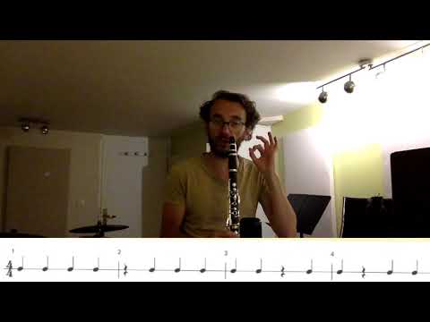 rythme et détaché clarinette