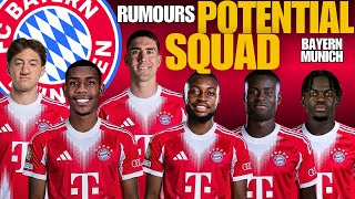 FC Bayern München Potential Squad 2026 | FC Bayern Munich Squad Based on Latest Transfer Rumours