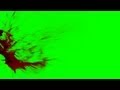 Blood Splatter II- green screen - free use