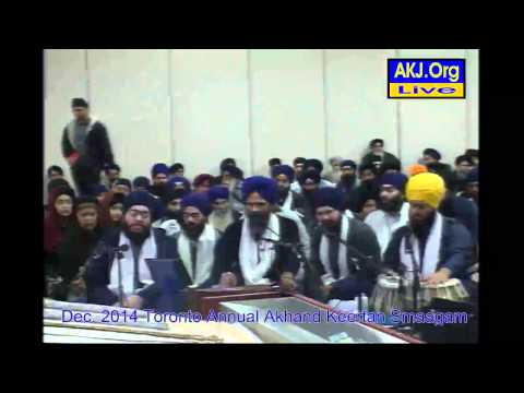 086 Toronto Dec. 2014 Smaagam - Raensabaayee Keertan - Bh. Jaswant Singh Jee Toronto