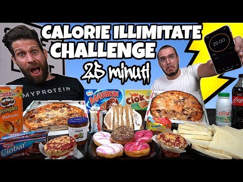 25 MINUTI DI CALORIE ILLIMITATE CHALLENGE - MAN VS FOOD