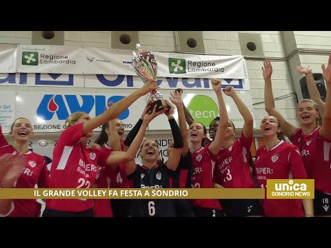 Il grande Volley fa festa Sondrio