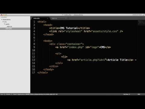 PHP Tutorials | Create a CMS Introduction