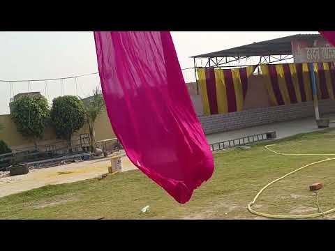 White fiber wedding pillar