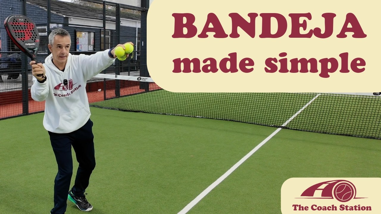 Bandeja technique: footwork and contact point