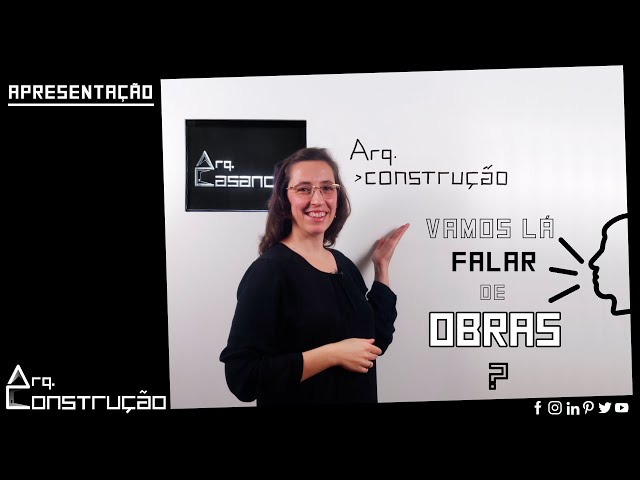 Apresentação: ARQ. CONSTRUÇÃO - Vamos lá falar de obras?