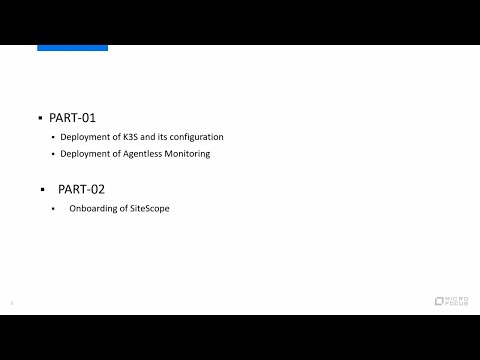 Deployment of Agentless Monitoring on K3S - SiteScope Onboarding
