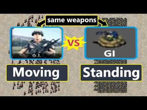 Moving Gi's vs Deployed Gi's - Same Weapons - Red Alert 2