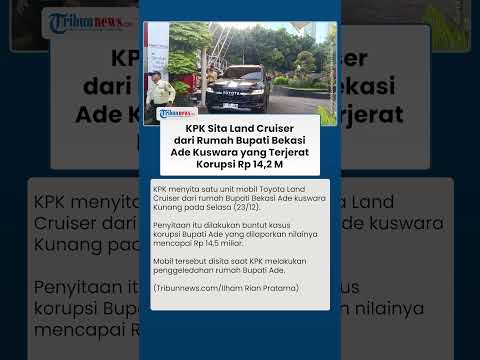 Mobil Land Cruiser Disita KPK dari Rumah Bupati Bekasi Ade Kuswara yang Terjerat Korupsi Rp 14,2 M