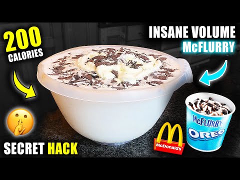 INSANE VOLUME *OREO MCFLURRY* (Only 200 Calories) | Secret Anabolic Ice Cream Volume Hack