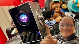 LG CineBeam Q HU710PB Portable Lifestyle Laser Projector