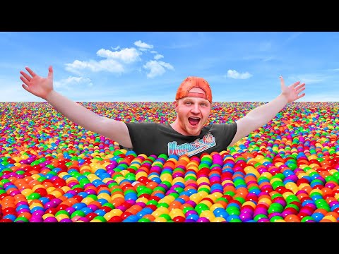 I FILLED A LAKE WITH BALL PIT BALLS