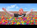 I FILLED A LAKE WITH BALL PIT BALLS