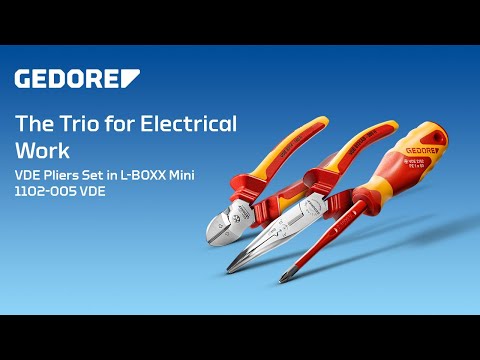 The trio for electrical work | GEDORE VDE Pliers Set