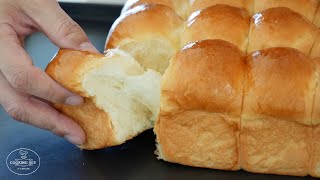 How to make dinner rolls without a mixer / Soft and Fluffy milk bread recipe