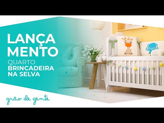 Quarto de Bebê Brincadeira na Selva - Grão de Gente