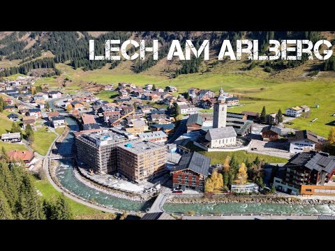Beautiful Lech am Arlberg in Austria by drone - DJI Mini 3