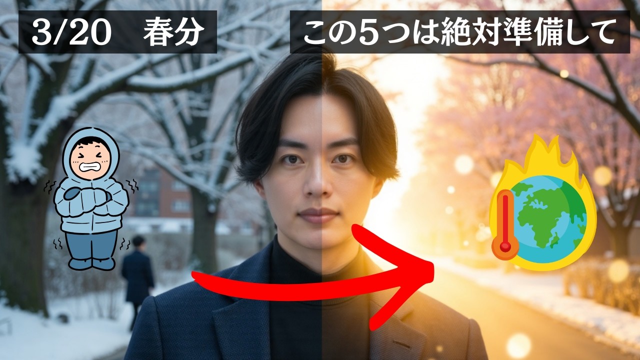【3月20日】春分までに絶対やってください。ここで1年の現実が決まる「５つの準備」