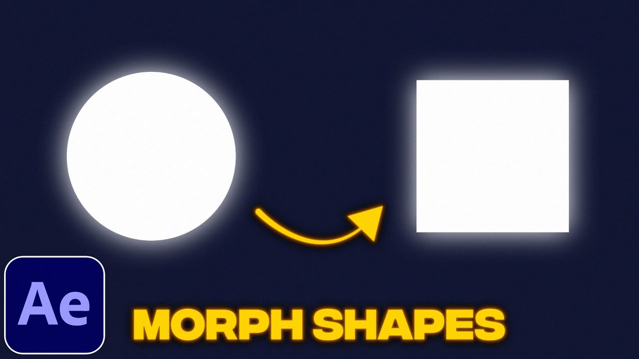 Shape Morph Tutorial in After Effects | Morphing Shapes
