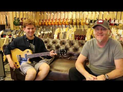 Young Blues Man Tyler Morris playing our 1957 Gibson Les Paul Special
