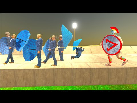 1 Spartan vs 30 Coward Cole - Animal Revolt Battle Simulator