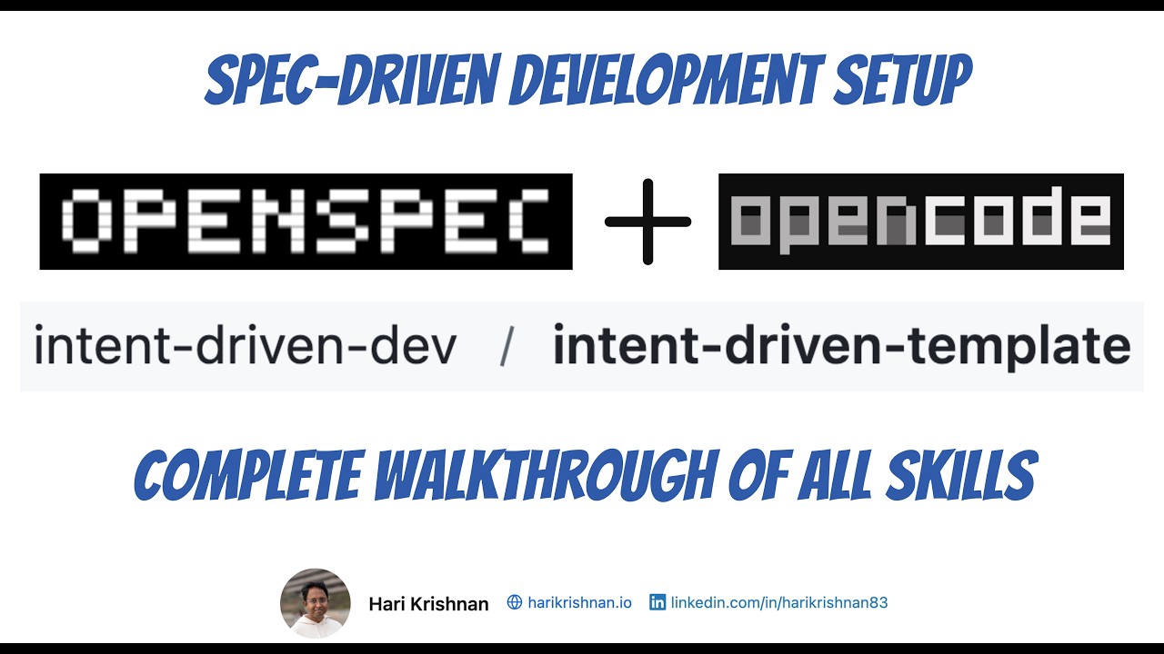 Spec-Driven Development with OpenSpec and OpenCode