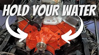 HOW TO EASILY INSTALL A WATER PUMP, THERMOSTAT, & WATER NECK SBC/BBC - Square Body Chevy C10 Build