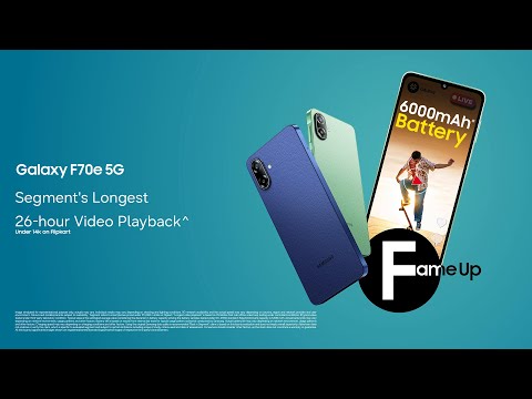 Mega 6000 mAh battery | Galaxy F70e 5G | Samsung