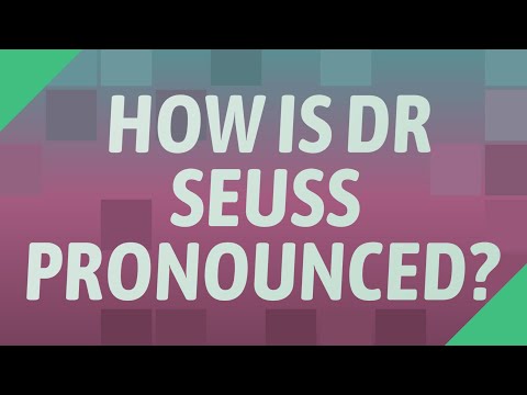 How is Dr Seuss pronounced?