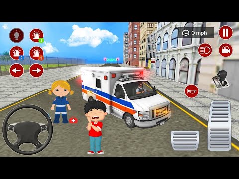 US Ambulance Driving Simulator 2021 - Emergency Van Rescue Driver - Android Gameplay
