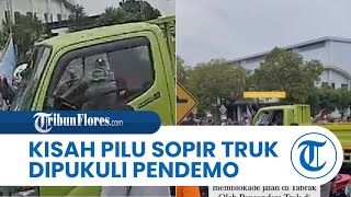 Nasib Sopir yang Dipukul Pendemo di Bekasi, Seusai Bilang 'Terima Kasih Bikin Macet', Truk Dirusak