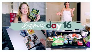 VLOGMAS DAY 16 | loving my current read, walmart grocery haul, ipad planning + my favorite bump oils